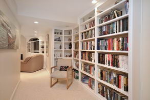 Lower Level Library - Country homes for sale and luxury real estate including horse farms and property in the Caledon and King City areas near Toronto
